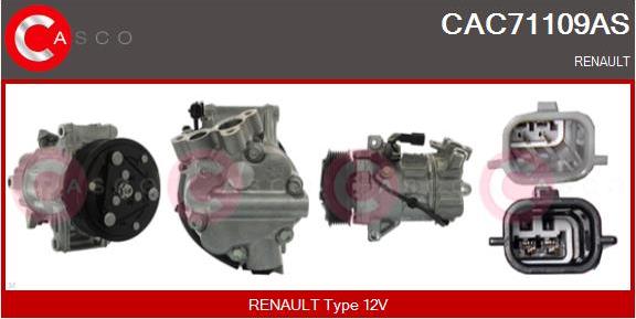 Casco CAC71109AS - Компресор, кондиціонер autozip.com.ua