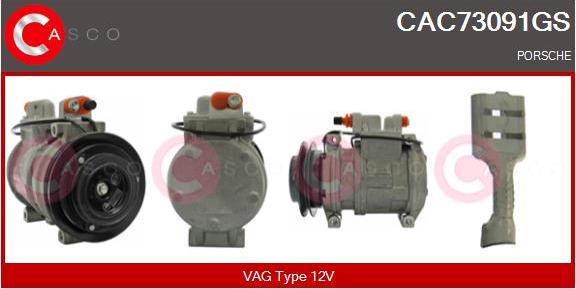 Casco CAC73091GS - Компресор, кондиціонер autozip.com.ua