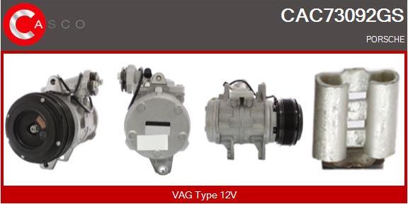 Casco CAC73092GS - Компресор, кондиціонер autozip.com.ua