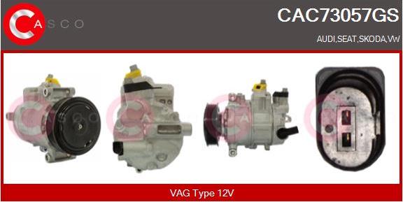Casco CAC73057GS - Компресор, кондиціонер autozip.com.ua