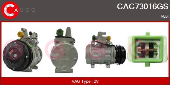 Casco CAC73016GS - Компресор, кондиціонер autozip.com.ua