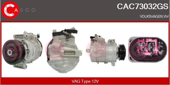 Casco CAC73032GS - Компресор, кондиціонер autozip.com.ua