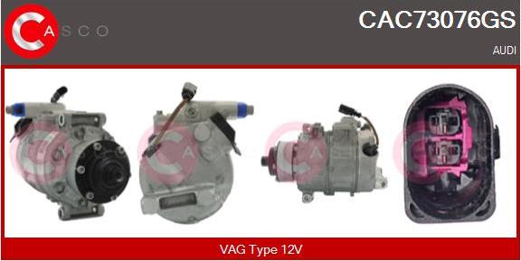 Casco CAC73076GS - Компресор, кондиціонер autozip.com.ua
