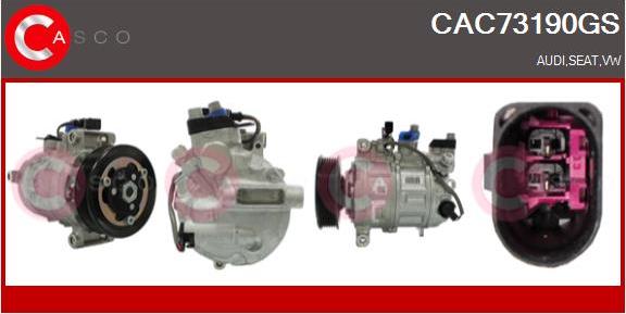 Casco CAC73190GS - Компресор, кондиціонер autozip.com.ua