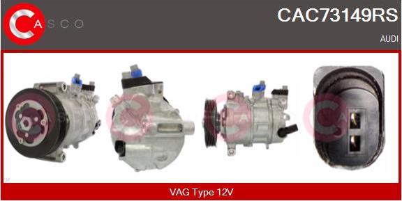 Casco CAC73149RS - Компресор, кондиціонер autozip.com.ua