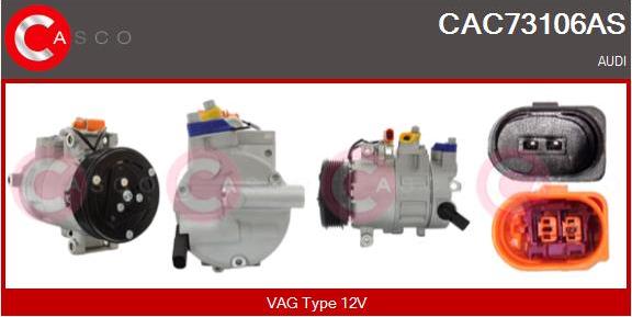 Casco CAC73106AS - Компресор, кондиціонер autozip.com.ua