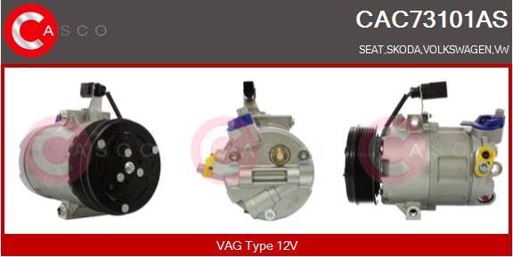 Casco CAC73101AS - Компресор, кондиціонер autozip.com.ua