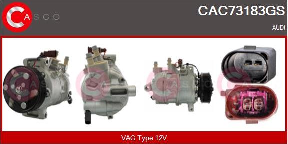 Casco CAC73183GS - Компресор, кондиціонер autozip.com.ua