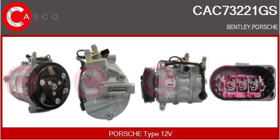 Casco CAC73221GS - Компресор, кондиціонер autozip.com.ua