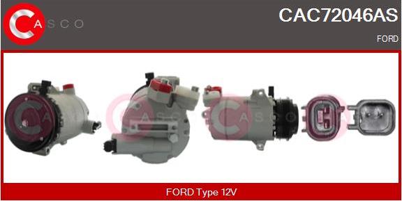 Casco CAC72046AS - Компресор, кондиціонер autozip.com.ua