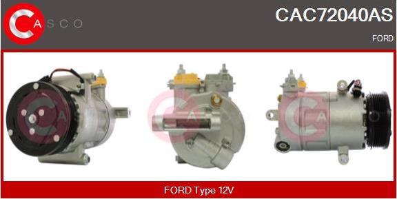 Casco CAC72040AS - Компресор, кондиціонер autozip.com.ua