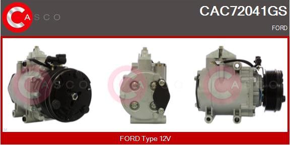 Casco CAC72041GS - Компресор, кондиціонер autozip.com.ua