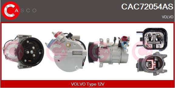 Casco CAC72054AS - Компресор, кондиціонер autozip.com.ua