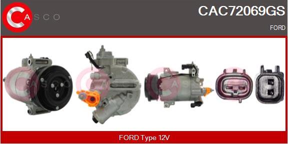 Casco CAC72069GS - Компресор, кондиціонер autozip.com.ua