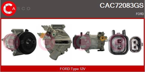 Casco CAC72083GS - Компресор, кондиціонер autozip.com.ua