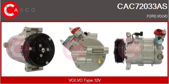 Casco CAC72033AS - Компресор, кондиціонер autozip.com.ua