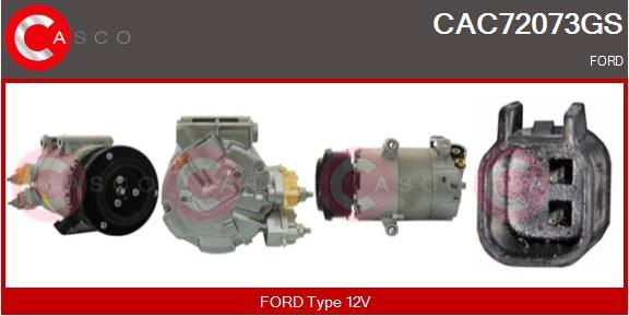 Casco CAC72073GS - Компресор, кондиціонер autozip.com.ua