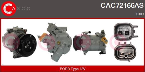 Casco CAC72166AS - Компресор, кондиціонер autozip.com.ua