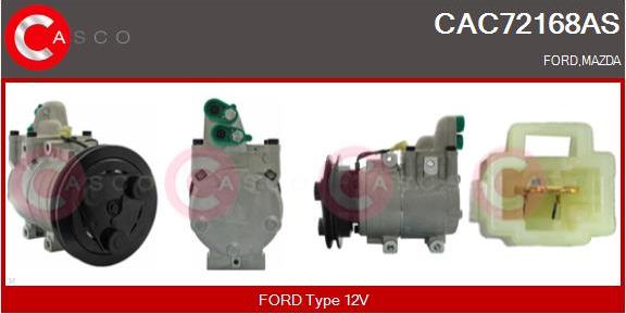 Casco CAC72168AS - Компресор, кондиціонер autozip.com.ua