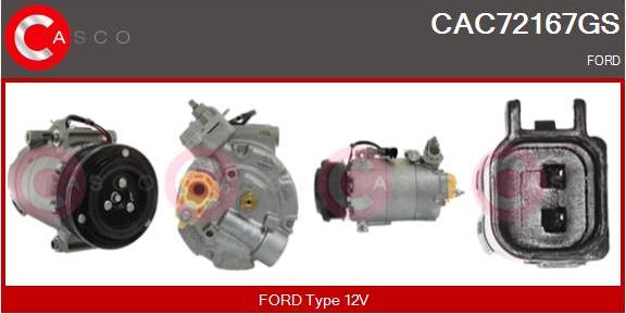 Casco CAC72167GS - Компресор, кондиціонер autozip.com.ua