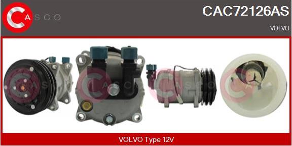 Casco CAC72126AS - Компресор, кондиціонер autozip.com.ua