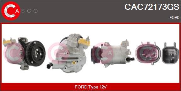 Casco CAC72173GS - Компресор, кондиціонер autozip.com.ua