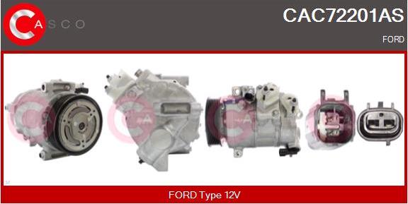 Casco CAC72201AS - Компресор, кондиціонер autozip.com.ua