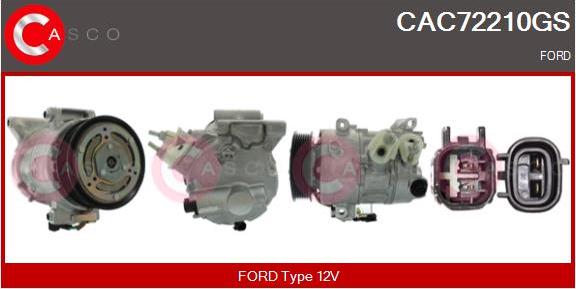 Casco CAC72210GS - Компресор, кондиціонер autozip.com.ua