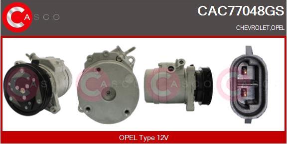 Casco CAC77048GS - Компресор, кондиціонер autozip.com.ua