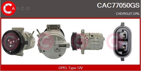 Casco CAC77050GS - Компресор, кондиціонер autozip.com.ua