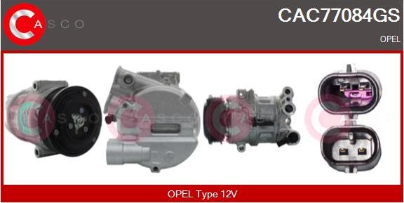 Casco CAC77084GS - Компресор, кондиціонер autozip.com.ua