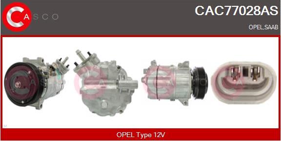Casco CAC77028AS - Компресор, кондиціонер autozip.com.ua
