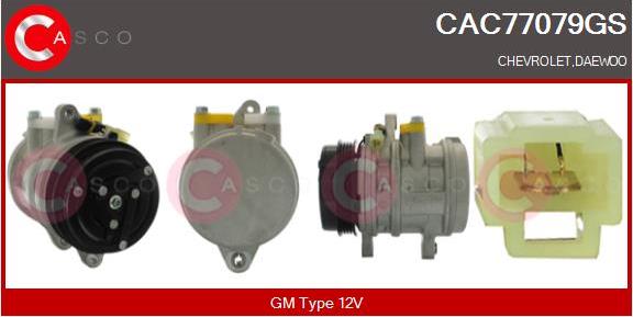 Casco CAC77079GS - Компресор, кондиціонер autozip.com.ua