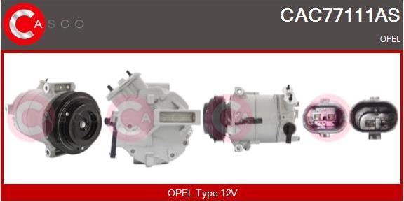 Casco CAC77111AS - Компресор, кондиціонер autozip.com.ua