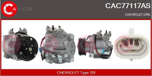Casco CAC77117AS - Компресор, кондиціонер autozip.com.ua