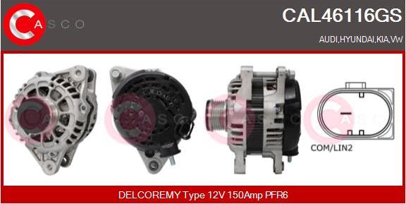 Casco CAL46116GS - Генератор autozip.com.ua