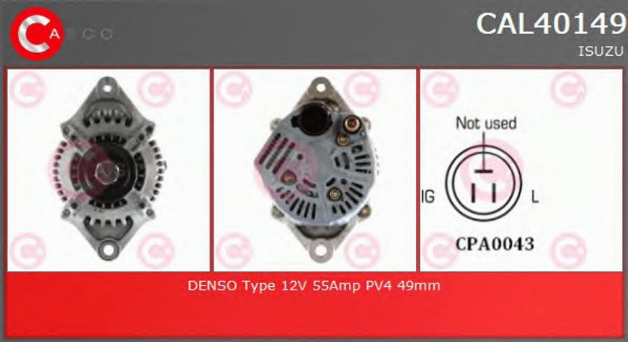 Casco CAL40149 - Генератор autozip.com.ua