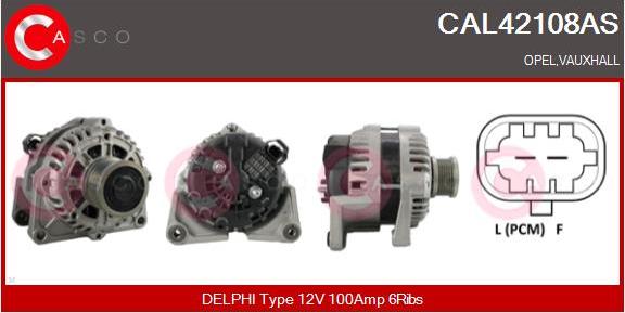 Casco CAL42108AS - Генератор autozip.com.ua