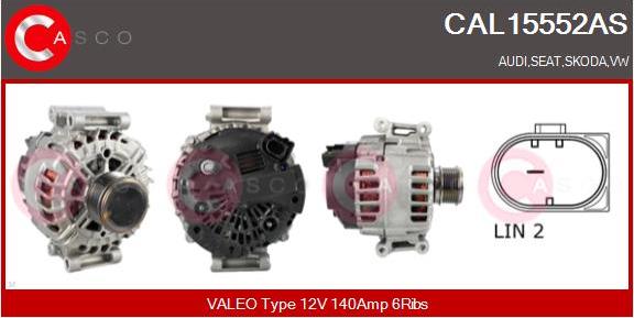 Casco CAL15552AS - Генератор autozip.com.ua