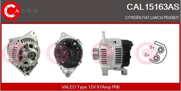 Casco CAL15163AS - Генератор autozip.com.ua