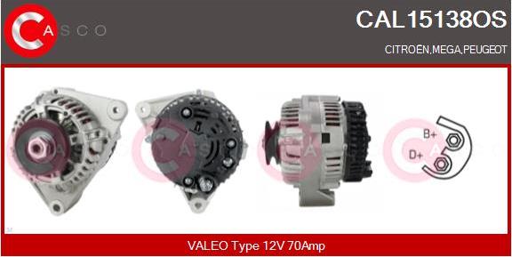 Casco CAL15138OS - Генератор autozip.com.ua