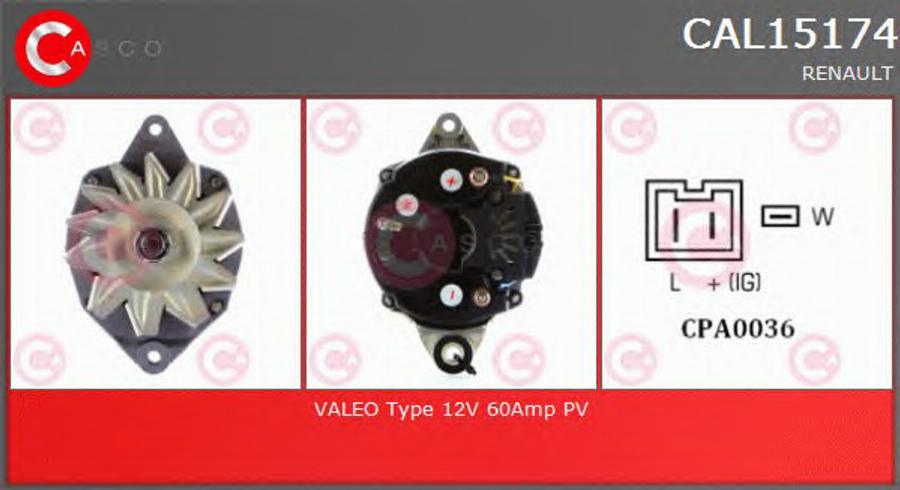 Casco CAL15174 - Генератор autozip.com.ua