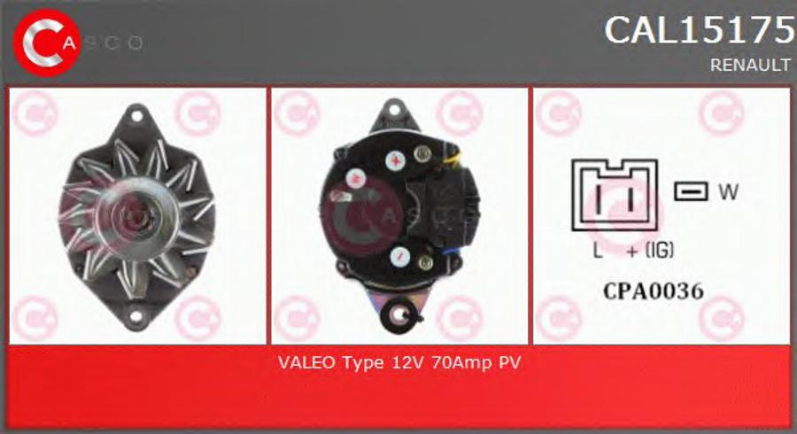 Casco CAL15175 - Генератор autozip.com.ua