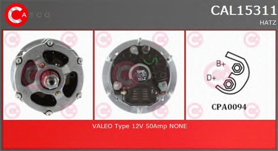 Casco CAL15311 - Генератор autozip.com.ua