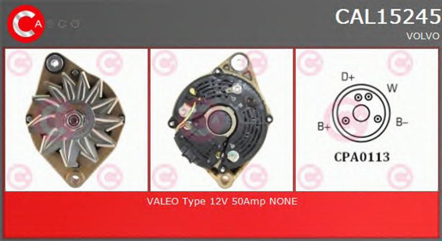 Casco CAL15245 - Генератор autozip.com.ua