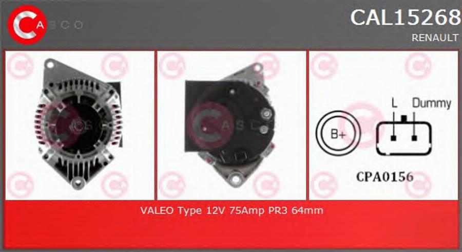 Casco CAL15268 - Генератор autozip.com.ua