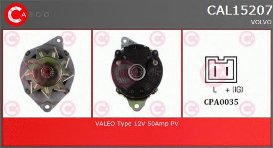 Casco CAL15207 - Генератор autozip.com.ua