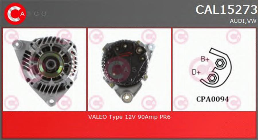 Casco CAL15273 - Генератор autozip.com.ua