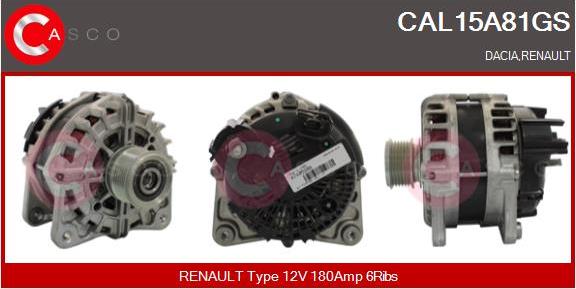 Casco CAL15A81GS - Генератор autozip.com.ua