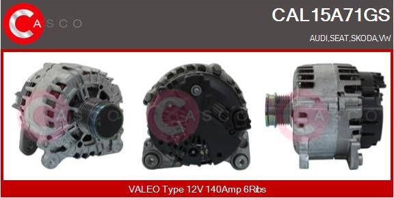 Casco CAL15A71GS - Генератор autozip.com.ua